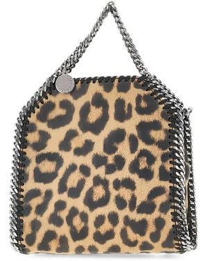 Stella McCartney Falabella Leopard-Print Tote Bag - Metallic