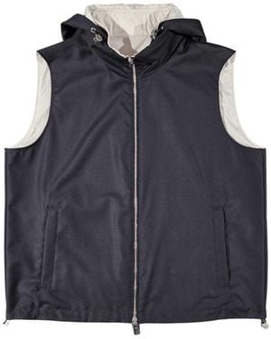 Montecore Zip-Up Hooded Vest - Blue