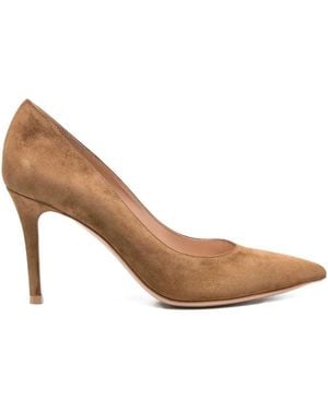 Gianvito Rossi Gianvito 85 Pointed-Toe Pumps - Brown