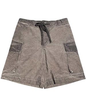 Uma Wang Overdyed Cargo Shorts - Brown