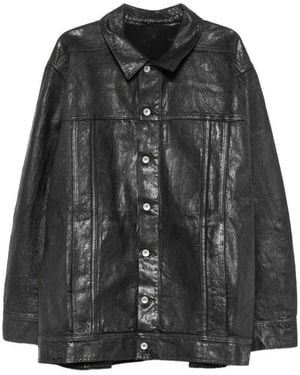 Rick Owens Button-Up Denim Jacket - Black