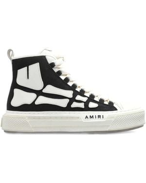 Amiri Lethestanether Trim Pull-Tab Sneakers For - Black