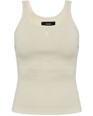 Amiri Ribbed Top - Natural