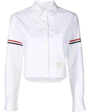 Thom Browne Camicia Crop - Bianco
