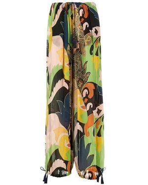 Etro Patterned Trousers - White