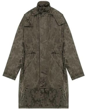 Dries Van Noten Roxer 4260 M.W.Coat Khaki - Grey