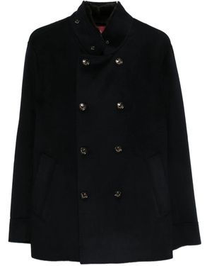 Montecore Double-Breasted Coat - Black