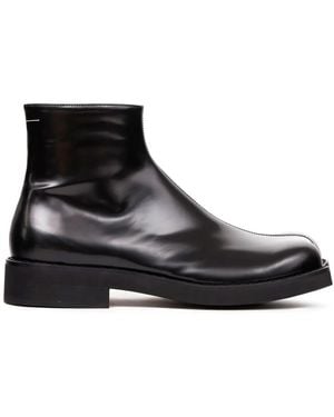 MM6 by Maison Martin Margiela Trunk Ankle Boots - Black