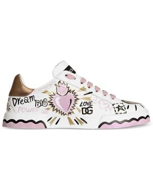 Dolce & Gabbana Portofino Trainers - White