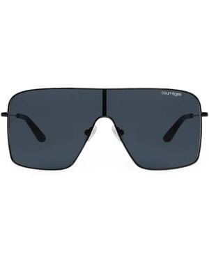Courreges Oversized Square-Frame Sunglasses - Blue