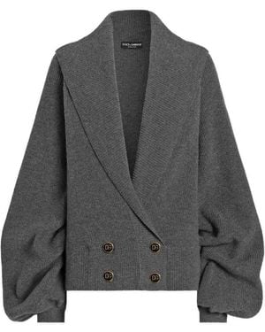 Dolce & Gabbana Shawl-Collar Cardigan - Gray