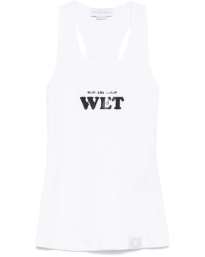 Stella McCartney Slippery When Wet Tank Top - White