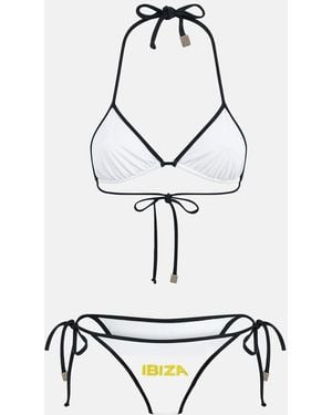 The Attico And Banana Ibiza Bikini - White