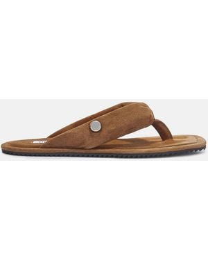 The Attico Indie' Flat Thong - Brown