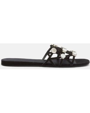 The Attico Grid' Slide Flat - Black