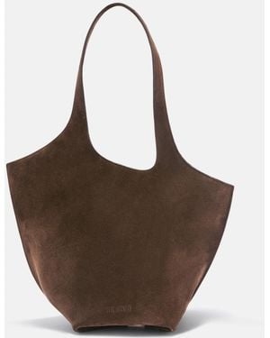 The Attico La Scoop' Shoulder Bag - Brown