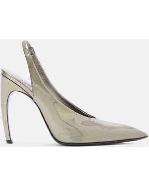 The Attico Viper' Slingback - White
