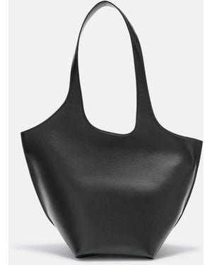 The Attico La Scoop' Shoulder Bag - Black