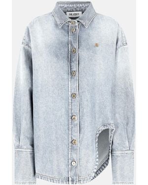 The Attico "Diana' Shirt Jacket" - Blue