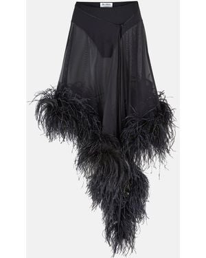 The Attico Mya' Mini Skirt - Black