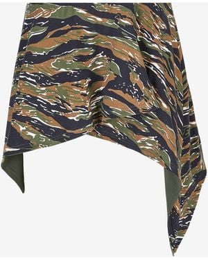 The Attico Military And Light Mini Skirt - White