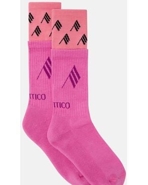 The Attico Double Socks - Pink