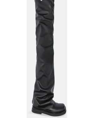 The Attico Robin Otk' Thigh High Boot Flat - Black
