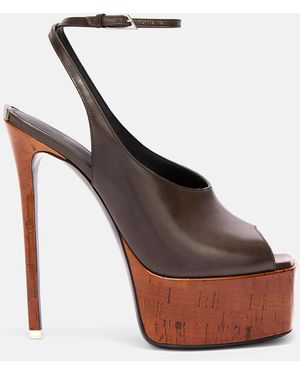 The Attico Ornella' Dark Sandal - White