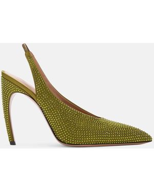 The Attico Viper' Slingback - Green