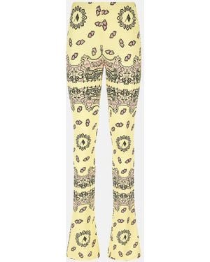 The Attico And Fuchsia Bandana Long Trousers - Metallic