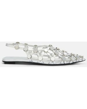 The Attico Grid' Ballerina - White