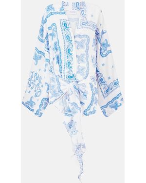 The Attico Light And Mini Dress - Blue