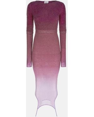 The Attico Abito Midi E Burgundy - Viola