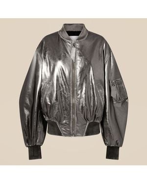 The Attico Anja' Bomber - Gray