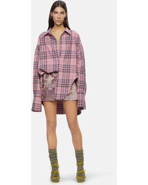 The Attico ''diana'' Check Shirt - Multicolour