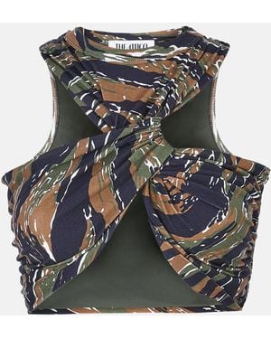 The Attico Asahi' Military And Light Top - Multicolor