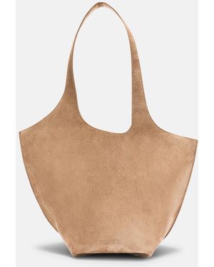 The Attico La Scoop' Shoulder Bag - Natural