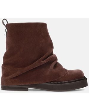 The Attico Mini Robin' Combat Boot - Brown