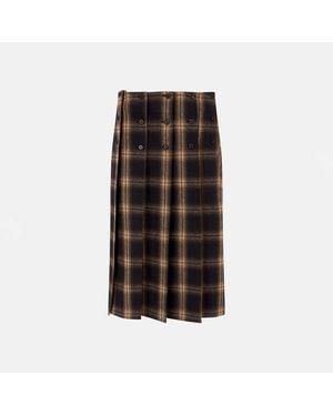 The Attico Midi Skirt - Black