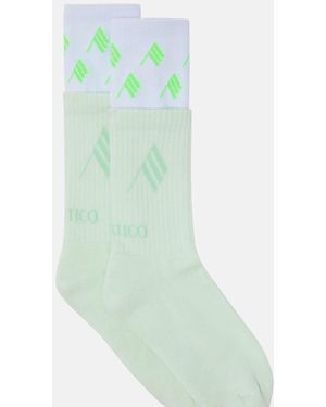 The Attico Double Socks - Green