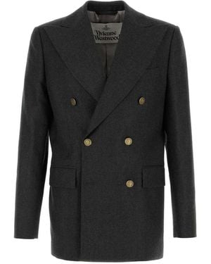 Vivienne Westwood Blazer Captain Doppiopetto - Black