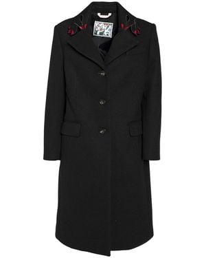Vivetta Patterned Coat - Black