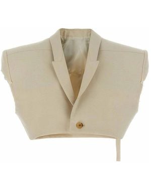 Rick Owens Micro Tatlin Vest - Natural