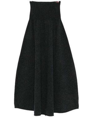 Extreme Cashmere Long Skirt - Black