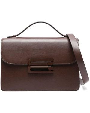 Victoria Beckham Dorian Leather Shoulder Bag - Brown