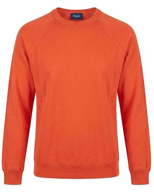 Drumohr Long Sleeve Logo Jumper - Orange