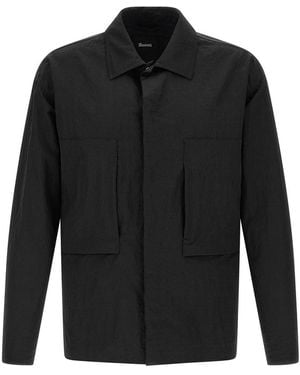 Laminar Effetto Increspato Dello Shacket - Nero