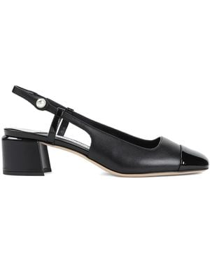 Jimmy Choo Elisa Patent Leather Slingback Pumps - Black
