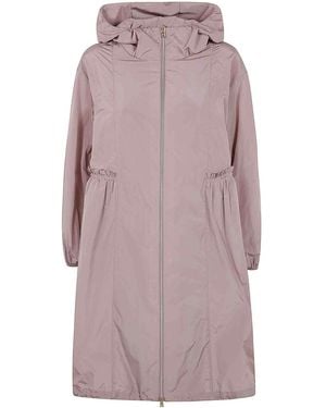 Herno Midi Hooded Jacket - Purple