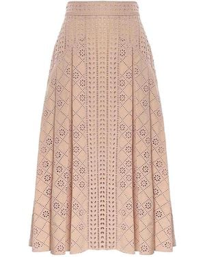 Alberta Ferretti Long Skirt - Pink